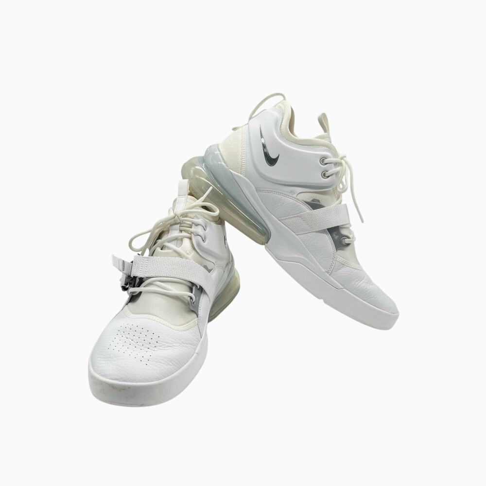 Nike Air‎ Force 270 White/Metallic Silver Sneakers Men’s Size 12
